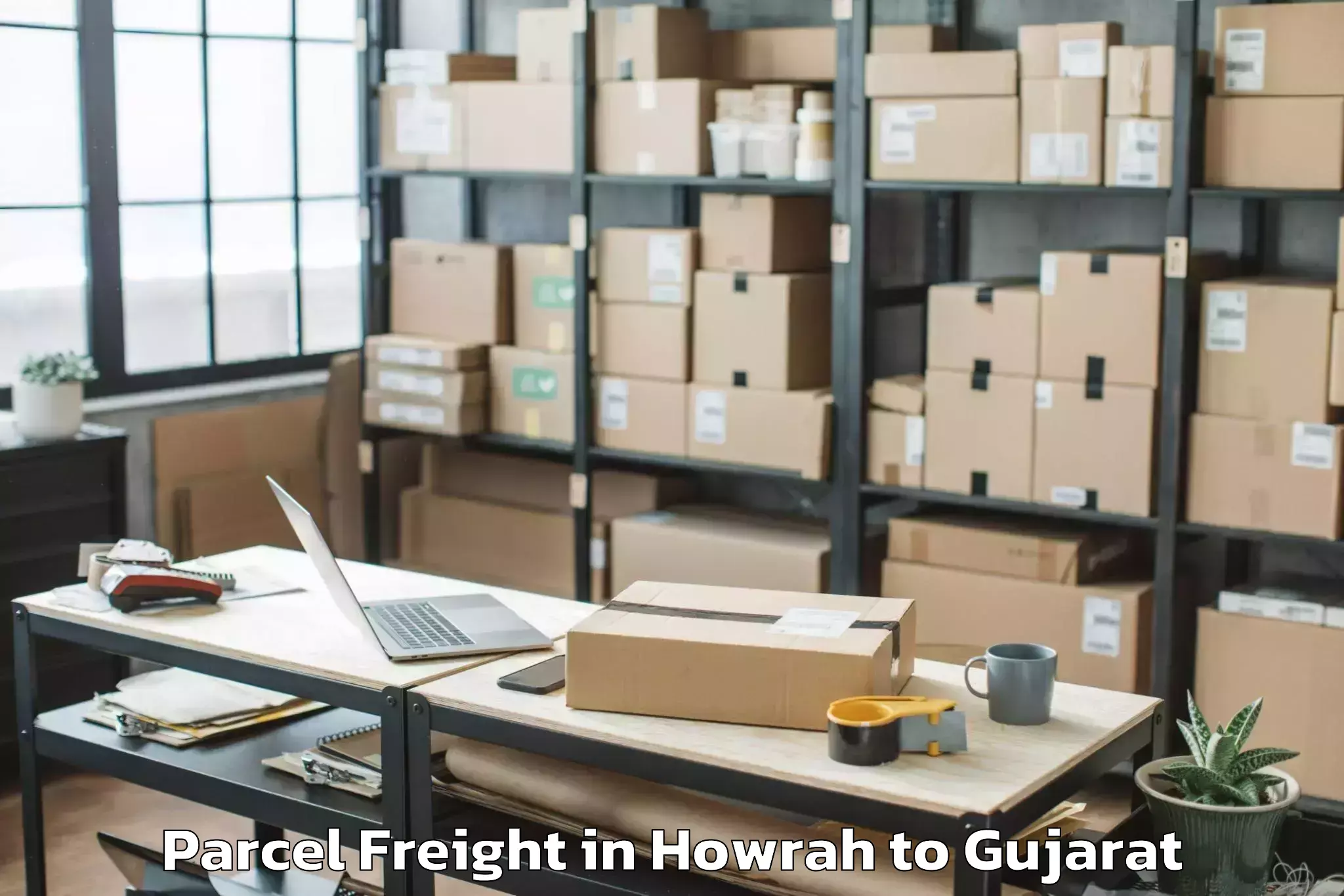 Comprehensive Howrah to Kapadvanj Parcel Freight